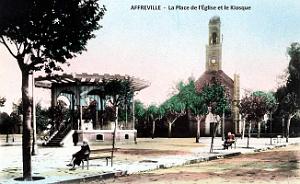Affreville - Place - eglise et Kiosque